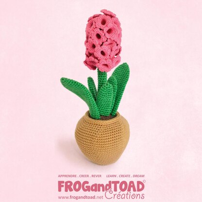 Hyacinth Flower / Jacinthe Fleur / Giacinto Fiore - Amigurumi Crochet Desk Plant Deco - FROGandTOAD Créations