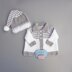 Mistletoe Coat, Elf hat & Booties baby knitting pattern