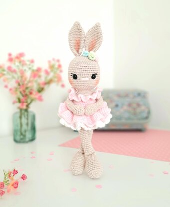 Crochet kit Amigurumi Ballerina Bunny DIY Stuffed Animal Toy Kit Crochet  Gift