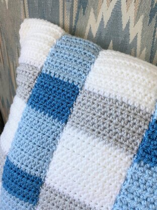 Wintry Gingham Pillow