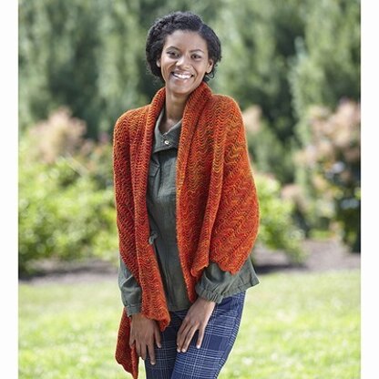 724 Eliska Shawl - Knitting Pattern for Women in Valley Yarns Northfield Hand Dyed