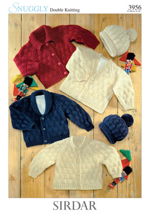 Cardigans and Hats in Sirdar Snuggly DK - 3956 - Downloadable PDF