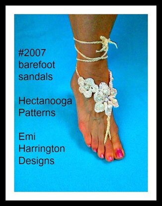 2007 - FLORAL barefoot wedding sandal