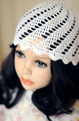 Adeline toddler girl crochet lace hat