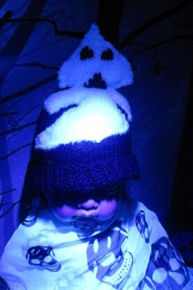 Baby White Ghost Beanie