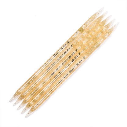 Addi Champagne Plastic Double Point Needles 20cm 8.00mm (approx. 8" US 11)