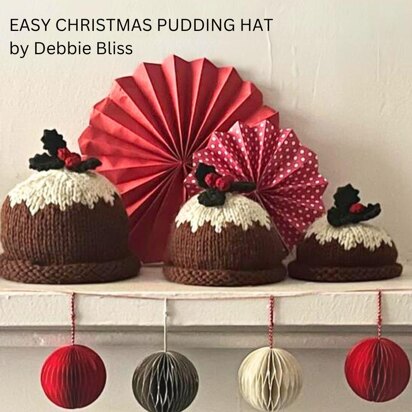 Easy Christmas Pudding Hat
