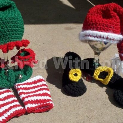 Santa and Elf Helper Newborn Set