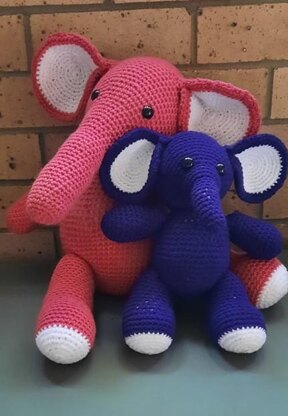 Fuchsia the Baby Elephant Crochet Pattern