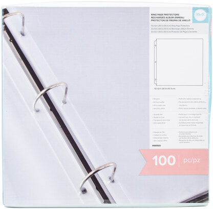We R Memory Keepers We R Ring Page Protectors 12"X12" 100/Pkg - 098332