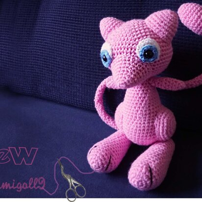 Crochet Pattern for the Pokémon Mew!