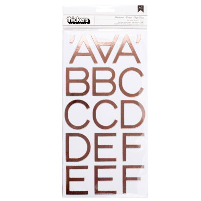 American Crafts Thickers Dear Lizzy Star Gazer Hardcover Rose Gold 5 Sheets (88 piece)