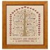 Historical Sampler Company Heart and Tree Wedding Sampler Cross Stitch Kit - 27cm x 32cm