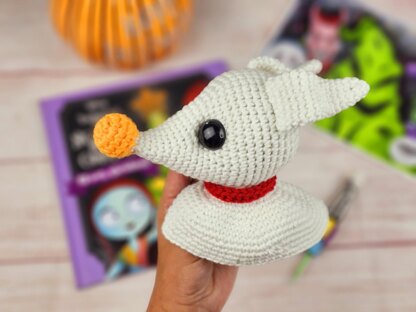 Zero Ghost Dog Crochet pattern by Carolyne Brodie | LoveCrafts