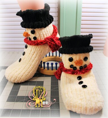 Snowman Booties