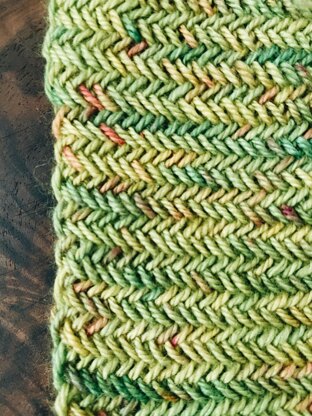 Herringbone washcloth