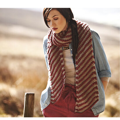 Outland Scarf in Rowan Big Wool - D167 - Downloadable PDF