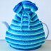 Ocean Blue 4 Cup Teapot Cosy Knitting Pattern