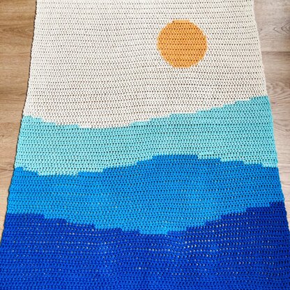 Ocean Waves Baby Blanket