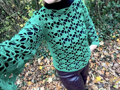 Flower mesh sweater  Marrakesh