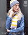 "Linn Scarf & Hat" - Hat Knitting Pattern For Women in MillaMia Naturally Soft Aran