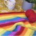 Annie Rose Baby Blanket - Rainbow Brights Version