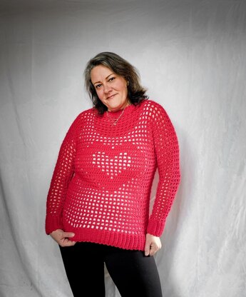 Valerie Heart Sweater