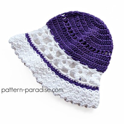 Violet Blooms Sun Hat