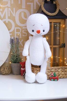 Knitting Snowman Toy Pattern