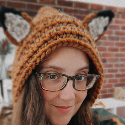 Crochet Fox pixie bonnet