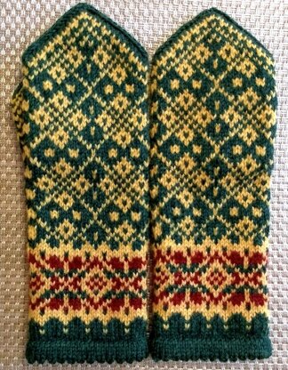 "Sunburst" Mittens