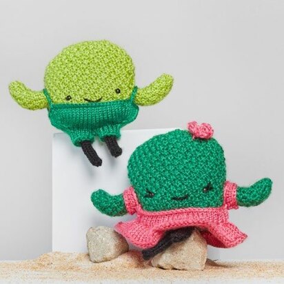 Prickles & Peak Knit Cactus in Red Heart Amigurumi - LM6291 - Downloadable PDF