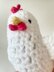 Helen, the crocheted plush hen