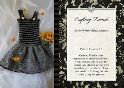 Swirly Whirly Childs Sundress