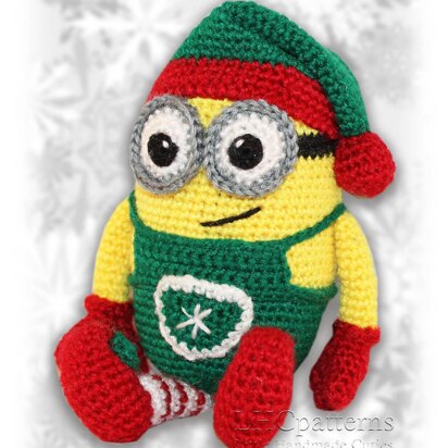 Minion Christmas Elf Crochet Pattern, Crochet Christmas Elf, Crochet Minion, Minion Crochet Pattern