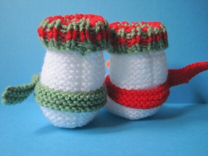 Snowman Baby Booties