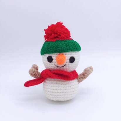 FREE PATTERN- Snowman Yuki Amigurumi Crochet Pattern