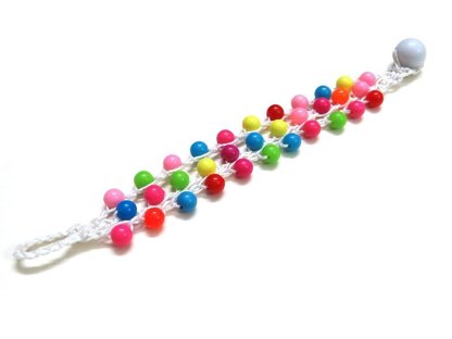 Beaded rainbow bracelet