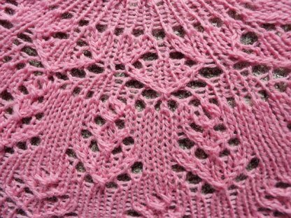 Raspberry Cream Pi Shawl