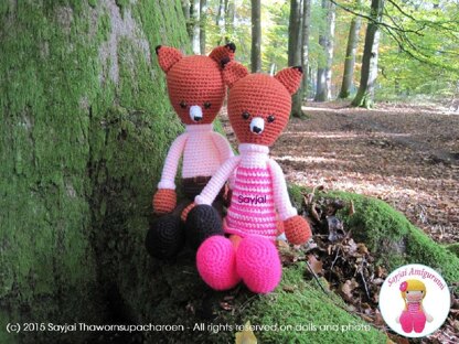 Mr and Mrs Fox Amigurumi Crochet Patterns