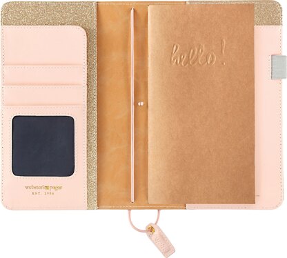 Webster's Pages Color Crush Traveler's Notebook Planner 5.75"X8.75" - Gold Glitter