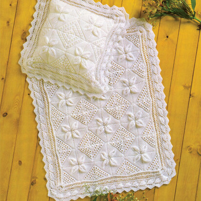Pillowcase and Blanket in Sirdar Snuggly DK - 3806 - Downloadable PDF