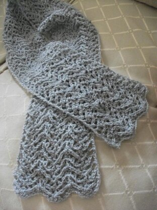 Knit-look Lace Scarf