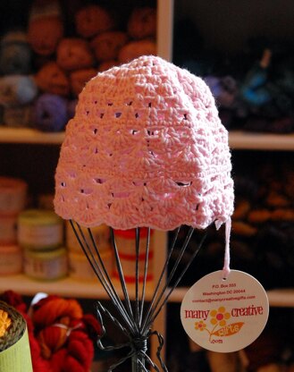 Scalloped Baby Hat Crochet Pattern