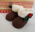 Christmas Pudding Booties