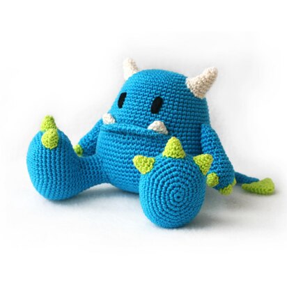 Mr Blue monster Amigurumi toy