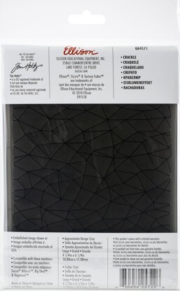 Sizzix 3D Textured Impressions Embossing Folder By Tim Holtz - Crackle