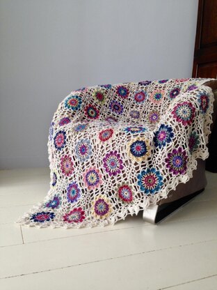 Batik Flower Blanket