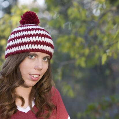 7 in 1 Adult Hat Pattern Quick and Easy - stripe pic
