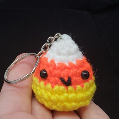 Candy Corn Keychain Amigurumi